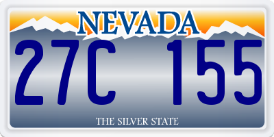 NV license plate 27C155