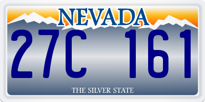 NV license plate 27C161