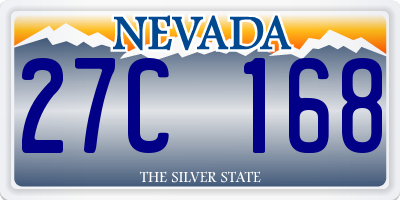 NV license plate 27C168
