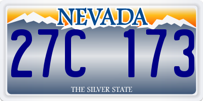 NV license plate 27C173