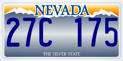 NV license plate 27C175