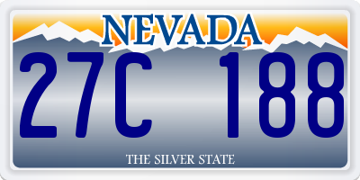 NV license plate 27C188