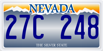 NV license plate 27C248