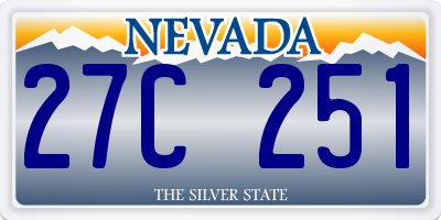 NV license plate 27C251