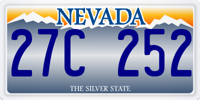 NV license plate 27C252