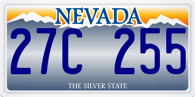 NV license plate 27C255