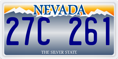 NV license plate 27C261