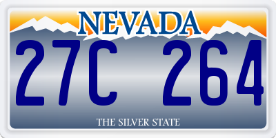 NV license plate 27C264