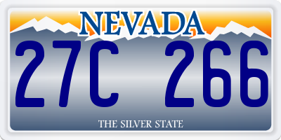 NV license plate 27C266