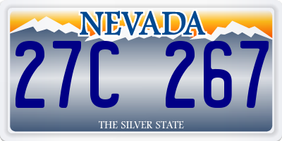 NV license plate 27C267