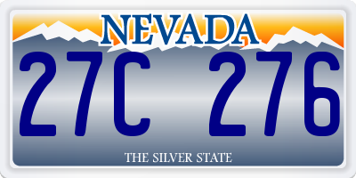 NV license plate 27C276