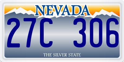 NV license plate 27C306