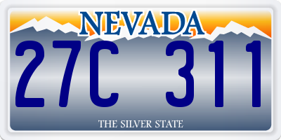 NV license plate 27C311