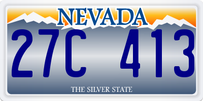 NV license plate 27C413