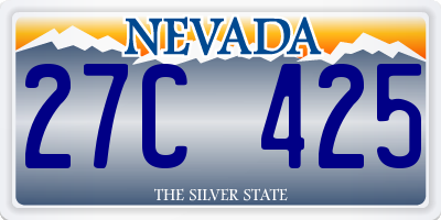 NV license plate 27C425