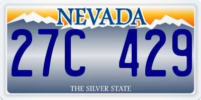 NV license plate 27C429