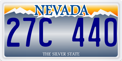 NV license plate 27C440