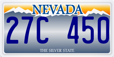 NV license plate 27C450