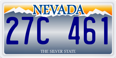 NV license plate 27C461