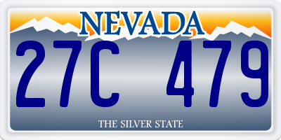 NV license plate 27C479