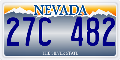 NV license plate 27C482