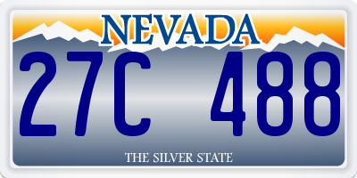 NV license plate 27C488