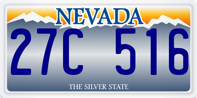 NV license plate 27C516