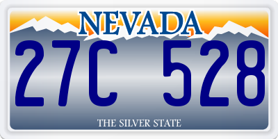 NV license plate 27C528