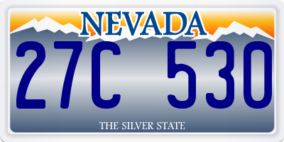 NV license plate 27C530