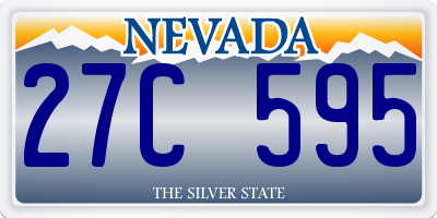 NV license plate 27C595