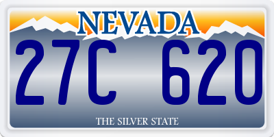 NV license plate 27C620