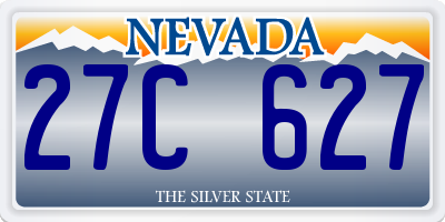 NV license plate 27C627