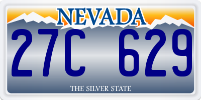 NV license plate 27C629