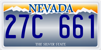 NV license plate 27C661