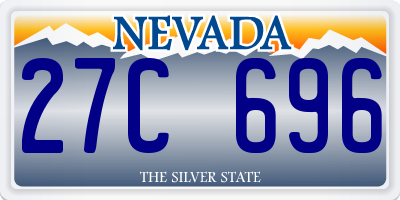 NV license plate 27C696