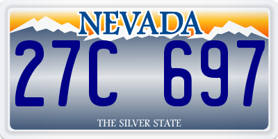 NV license plate 27C697