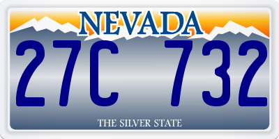 NV license plate 27C732