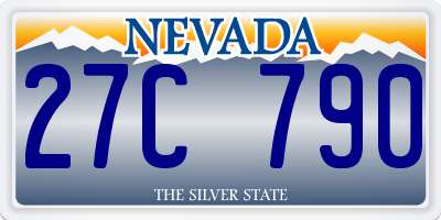 NV license plate 27C790