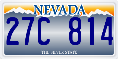 NV license plate 27C814