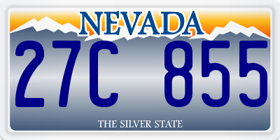 NV license plate 27C855