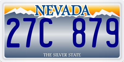 NV license plate 27C879
