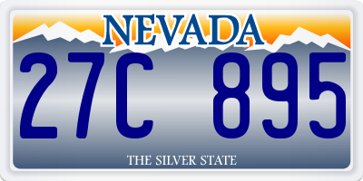 NV license plate 27C895