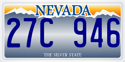 NV license plate 27C946