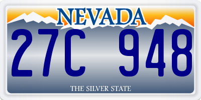 NV license plate 27C948