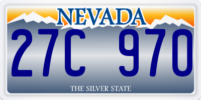 NV license plate 27C970