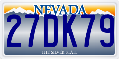 NV license plate 27DK79