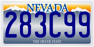 NV license plate 283C99