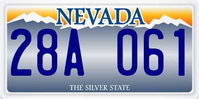 NV license plate 28A061