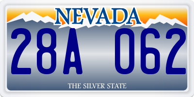 NV license plate 28A062