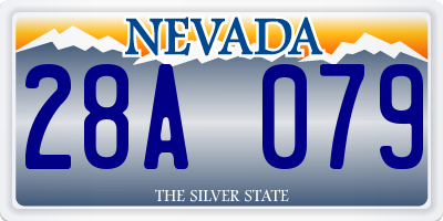NV license plate 28A079